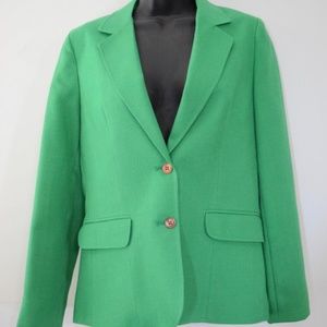 Vintage 80's Oscar de la Renta Linen Blazer